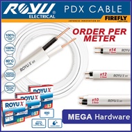 ◊♀ROYU ROYUX PDX Wire / Duplex Solid Wire / Dual Flat Wire # 10 12 14 (Per Meter)