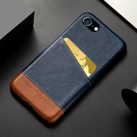SE 2016 For Apple iPhone SE 2016 Case Card Slot Mixed Splice PU Leather Cover For iPhone SE 2020 202