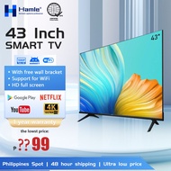 COD Hanle 43 Smart TV Slim LED TV HD LED TV With Bracket  Android 11.0  YouTube Netflix WIFI Google