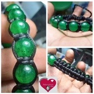 MATA HIJAU MACRAME BRACELET 11 GREEN JADE EYES