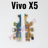 Original Flexible Charger Connector; Mic Vivo X5 - Flexible Flexible Cas Casan Mic Connector