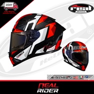 หมวกกันน็อคเต็มใบ REAL รุ่น FinnixVortrex // Real FINNIX Awalon // Matt Black