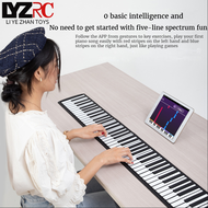 LYZRC Electronic Handroll Piano Thickened Professional Edition 88 Key Multi Functional Folding Portable Handroll Piano App Play