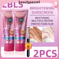 24h Shipping 【Free Gift】2PCS LBLS Sunscreen Rose Multi Repair Face Sunscreen SPF90+++ Face Care Body