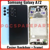 Original Casing Plus Frame Bezzel Middle Bone Samsung Galaxy A72 - -
