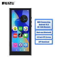 RUIZU H12 64G WiFi MP3 MP4 Player 4.8 Inch HD Screen Support SD Card App Download Portable Walkman B