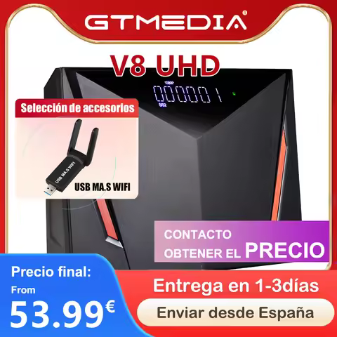 [D5] Gtmedia V8 UHD DVB S2 satellite receiver MARS Builtin wifi support H.265 DDVB-S/S2/S2X+T/T2/Cab