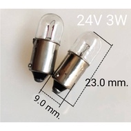 24V3W Bulb BA9S Socket (9mm.) 1-Point Pilot Lamp Light Coil Panel Mini