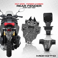 ADV 160 REAR FENDER COVER GARNISH 3 IN 1 SET CARBON / FORGED CARBON FOR HONDA ADV160 MOTORCYCLE