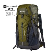 (CPH) Tas Ransel Gunung Polo Hiero 3071 -60 Liter Tas Camping Ukuran Besar Camping Tas Outdoor Backp