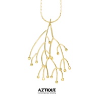 Aztique สร้อยคอ จี้  กิ่งไม้ Necklace Pendant Jewelry Gifts dk