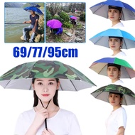 Umbrella Cap Payung Topi Kepala Memancing Head Umbrella Holdless Umbrella Hat Fishman Hat 头戴雨伞