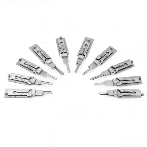 Locksmith Tools Lishi 2 in 1 Key Car Decoder Home Door Civil Locks Lockpick Kit SS001Pro SS002Pro KW