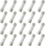 BOJACK F6.3AL250V 5x20mm 6.3A 250V Fast-Blow Ceramic Fuses 6.3 amp 250 Volt 0.2x0.78 Inch Ceramic Tu