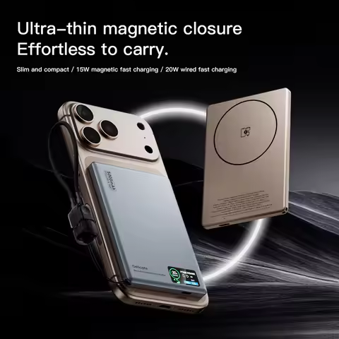 Smart Display Screen Wireless Charging Powerbank for Magsafe iPhone 17 Backup Battery Power Banks Ch