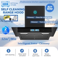 Range Hood  Kitchen 700MM Large Suction Range Hood Self cleaning - sensory experience 5300m³/hr New 