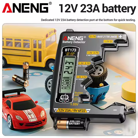 Universal Battery Checker Multi Purpose Small Battery Checker Battery Level Tester for AAA AA C D 9V