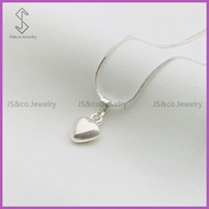 ❀ ◰ ◆ JS&CO jewelry 925 Silver heart Necklace for Women kwintas N0506-S