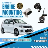 DENCO Premium Engine Mounting Set Perodua Viva 660 850 1000 at mt auto manual Enjin Mount Full Set