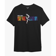 🎉【HOT】 KAOS GUNS N ROSES USE YOUR ILLUSION - L เสื้อยืดผู้ชาย