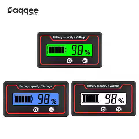 9-120V Battery Power Display Table Gy-6ST Lithium Battery Monitor Iron Lithium Universal Power Displ