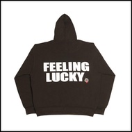 "Feeling Lucky" Oversized Brown Hoodie 99Clover Best Seller
