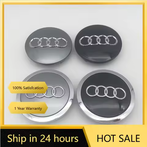 2025 Hot 4pcs 3D for 60mm 61mm 68mm 69mm Black/Gray Car emblem Wheel hub Center Cap Badge covers sti