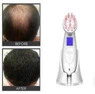 K-MART - 日本人氣 改善血液流動 促進毛囊髮根的細胞分裂增生 激光電動生髮梳子 鐳射健康養發長發梳 保健護理 RF溫熱 (TOPPIK, 增髮纖維) 白色