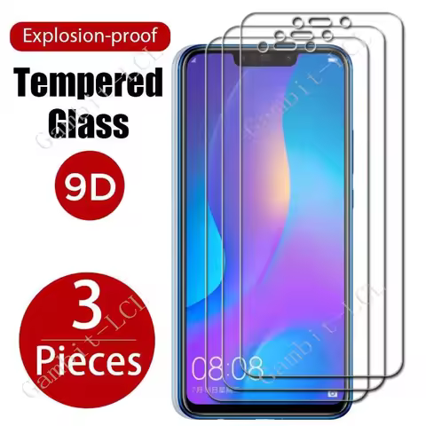 3PCS 9H HD Protective Tempered Glass For Huawei P Smart Plus 2018 ON PSmartPlus Nova 3i Nova3i 6.3" 