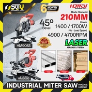 HOMAI HM9083 / HM9086 8" / 210MM Mesin Gergaji Sudut / Miter Saw / Mitre Saw 1400W / 1700W