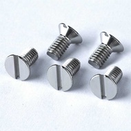 Ready Stock Flat Slot Titanium Alloy Screw Gr5 TC4 Flat Slot Screw Specifications Full Call