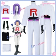 Anime Couples Outfits POKEMON Team Rocket JESSIE JAMES Cosplay Costume Party Anime Carnival Suit