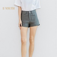 Eyouth 20204 Women Minimalist Patch Pocket Shorts