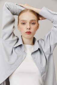 KARMENT - CREPE HIDDEN SHIRT เสื้อเชิ้ตเนื้อผ้ารีดง่าย ใส่สบาย