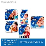 ◙♞After10%=(RM26.55) 🔥Drypers WeeWee Dry 【NB,S,M,L,XL】