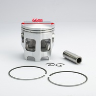 Motorcycle piston kit 66mm suitable for Yamaha BLASTER 200 YFS200 DT200,piston+piston pin+retaining 