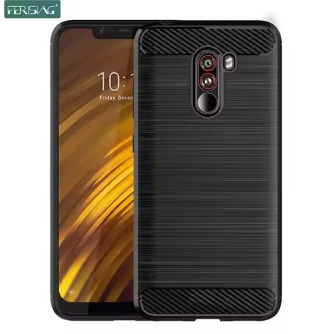 Case For Pocophone F1 Case Xiaomi Pocophone F6 ( Turbo 3 ) Silicone TPU Carbon Fundas Cover for Poco