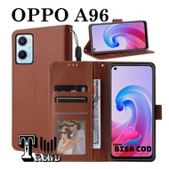 Ready Flip Cover Oppo A96 Leather Case Flip Oppo A96