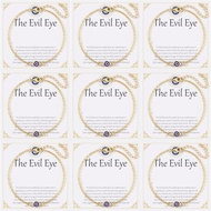 MOZAKA 9pcs Evil Eye Bracelet for Women - 18K Gold Plated Multicolored Evil Eye Bracelets Protection