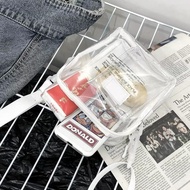 PUTIH Ready GRACE / TRANSPARANT WOMEN'S SELEMPANG BAG / MIKA TRANSPARANT SLINGBAG - White FA55