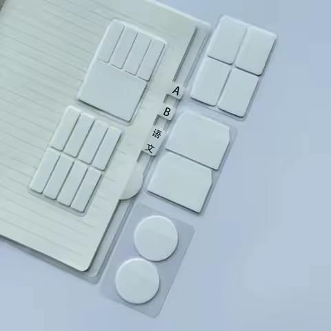 White Index Sticky Note Korean Style Index Sticker for Photo Card Minimalist Label Index Tabs Sticke