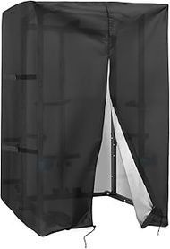 Squat Rack Cover, Waterproof Outdoor Gym Equipment Covers with Zipper for Squat Rack/Weight Lifting 