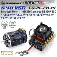 Hobbywing 10BL120 120A ESC Rocket 540 V5R Motor Sensored Brushless Combo for 1/10 Drift RC Car
