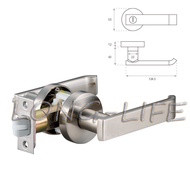< EZset > Donglong Happiness Brand Japanese Standard Lock JB20S82 White Iron Nickel Frosted Horizont