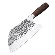 E41 มีดปังตอญี่ปุ่น/มีดสับ/มีดหั่น/มีดทำครัว ยาว32/30.5ซม. หนา3มิล หนัก530/418กรัม ด้ามไม้แท้