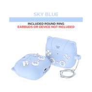 Airpods 4 & ANC Compatible Cute Cat Ear Gamepad Design Silicone Case - Shockproof Cover
