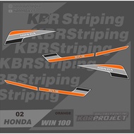 WIN 100 Motorcycle Stickers, HONDA WIN100 LIST striping stickers, RACING MOTIF VARIATIONS 02