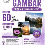 print gambar 4R glossy paper
