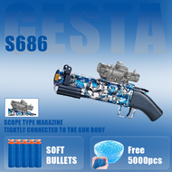 Manual S686 Gel Blaster Toy Gun For Adult Steel Pellet Gun Pistol Blusters Gun For Adults Outdoor Ac