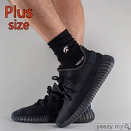 Premium YZY Unisex running shoes "Onyx" HQ4540 plus size UK12 12.5 black Sneaker